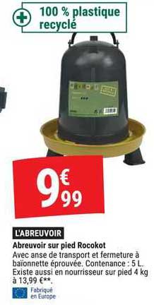 abreuvoir sur pied rocokot
