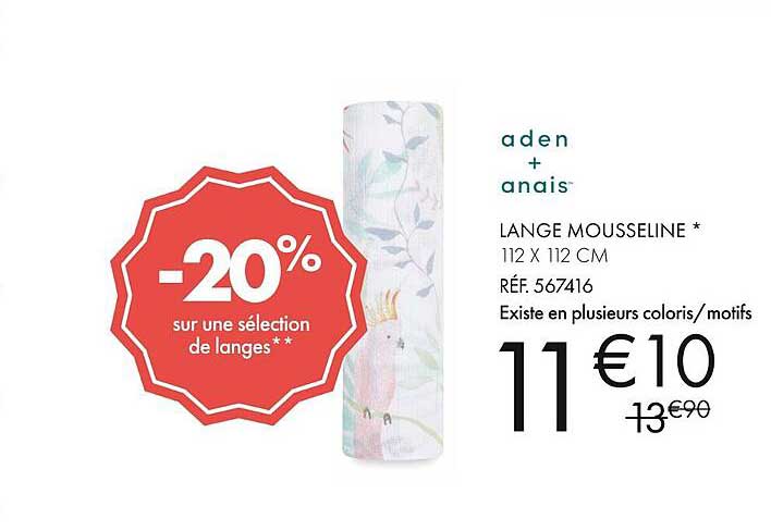aden + anais lange mousseline
