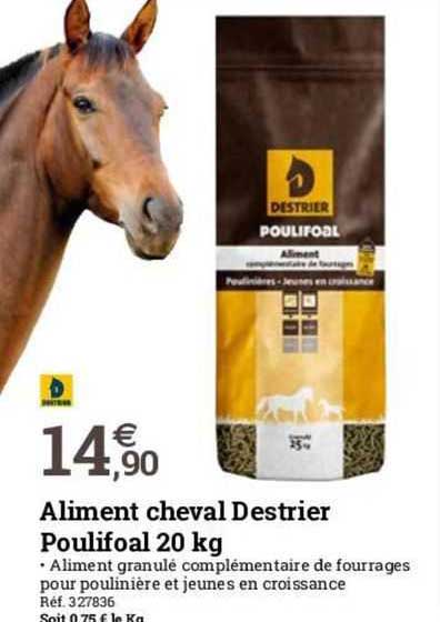 aliment cheval destrier poulifoal 20 kg
