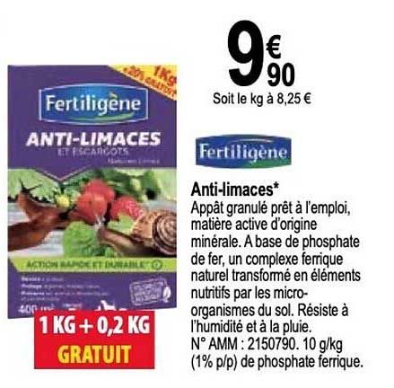 anti-limaces fertiligène