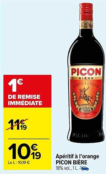 apéritif à l'orange picon bière