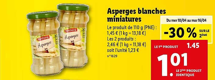 Asperges Blanches Miniatures