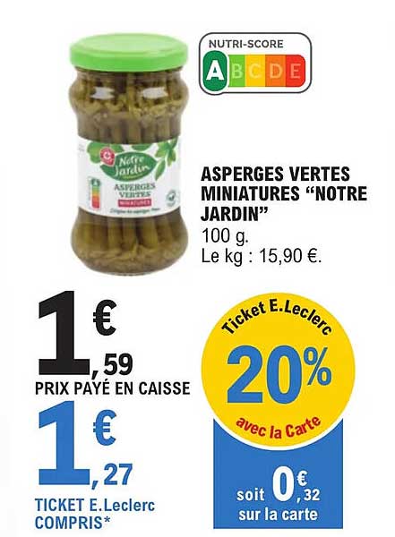 asperges vertes miniatures "notre jardin"