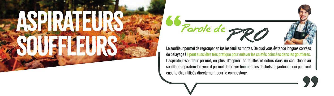 aspirateurs souffleurs