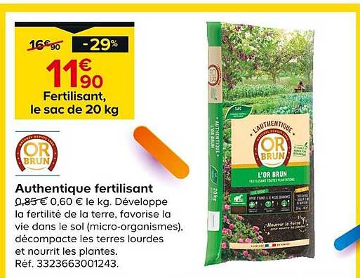 authetique fertilisant