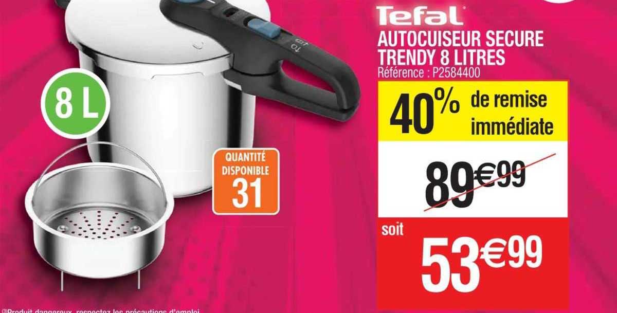 autocuiseur secure trendy 8 litres tefal