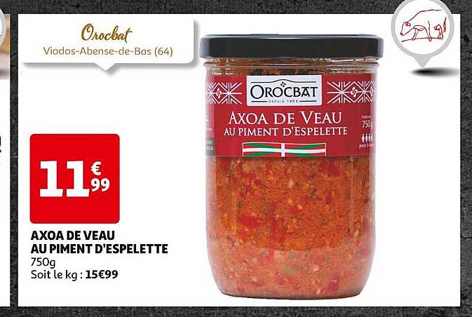 axoa de veau au piment d'espelette