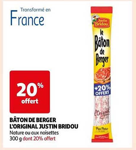 bâton de berger l'original justin bridou