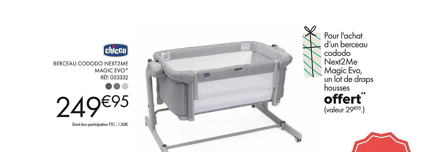 Berceau Cododo Next2me Magic Evo Chicco