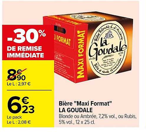 bière "maxi format" la goudale