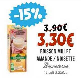 boisson millet amande/noisette bonne terre