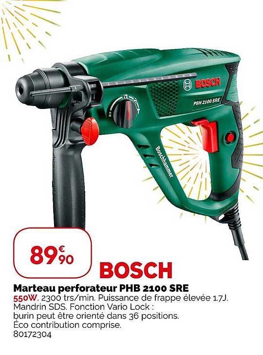 bosch marteau perforateur phb 2100 sre