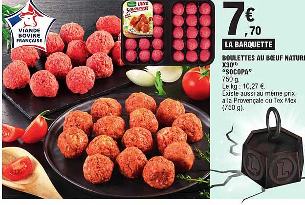 Boulettes Au Bœuf Natural X30 "socopa"