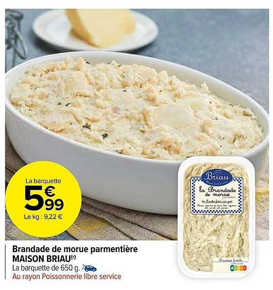 Brandade De Morue Parmentière Maison Briau