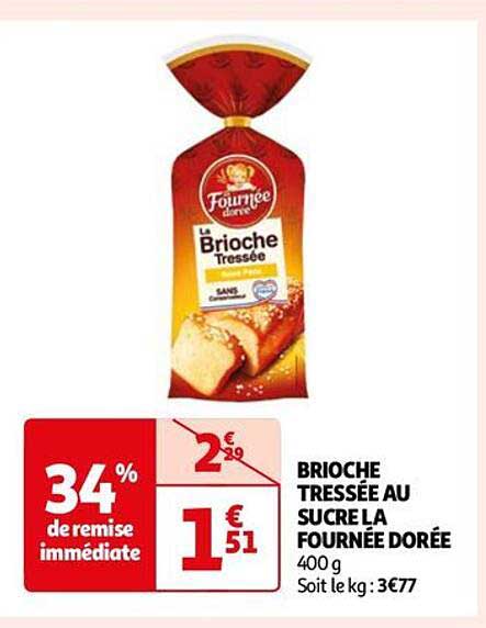 brioche tressée au sucre la fournée dorée