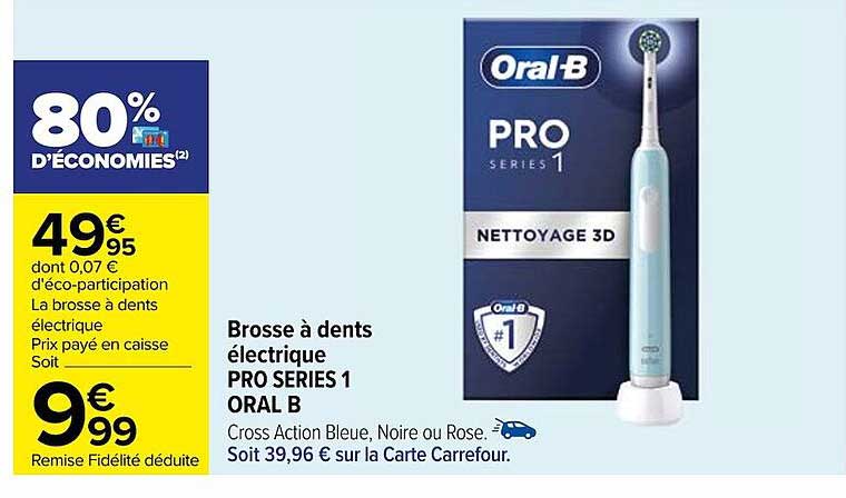 brosse à dents électrique pro series 1 oral-b