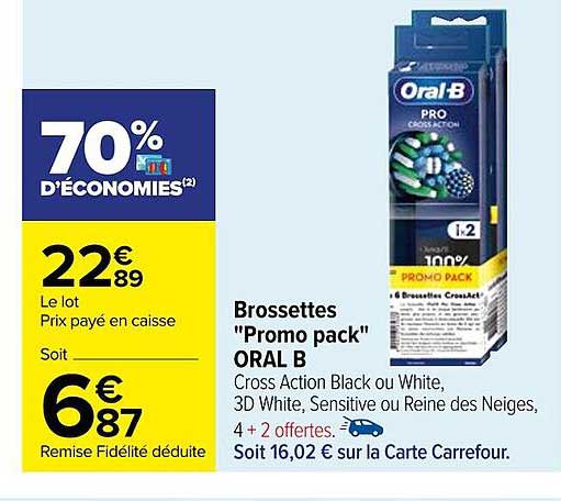 brossettes "promo pack" oral b