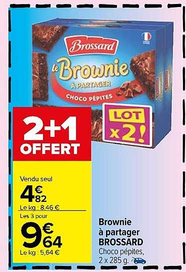 brownie à partager brossard