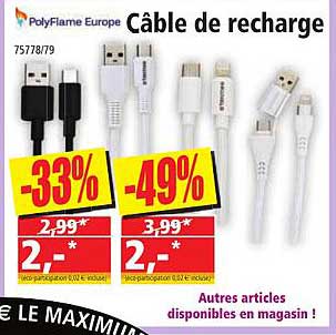 Câble De Recharge Polyflame Europe