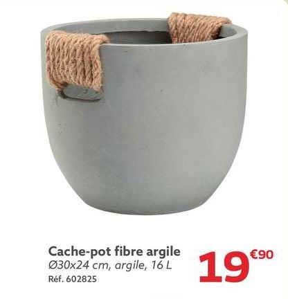 Cache-pot Fibre Argile