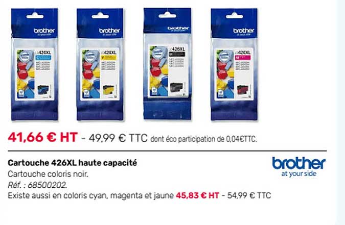cartouche 426xl haute capacité brother