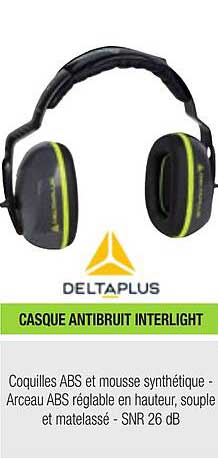 casque antibruit interlight deltaplus