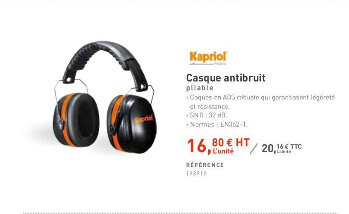 casque antibruit kapriol