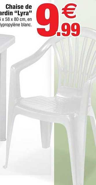 chaise de jardin "lyra"