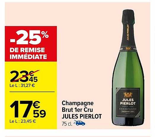 champagne brut 1er cru jules pierlot