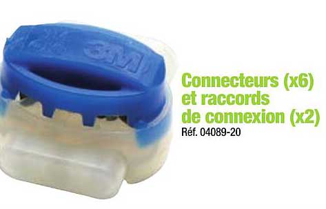 connecteurs (x6) et raccords de connextion (x2)