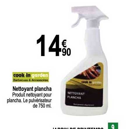cook'in garden nettoyant plancha
