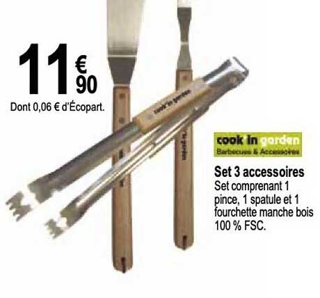 cook'in garden set 3 accessoires