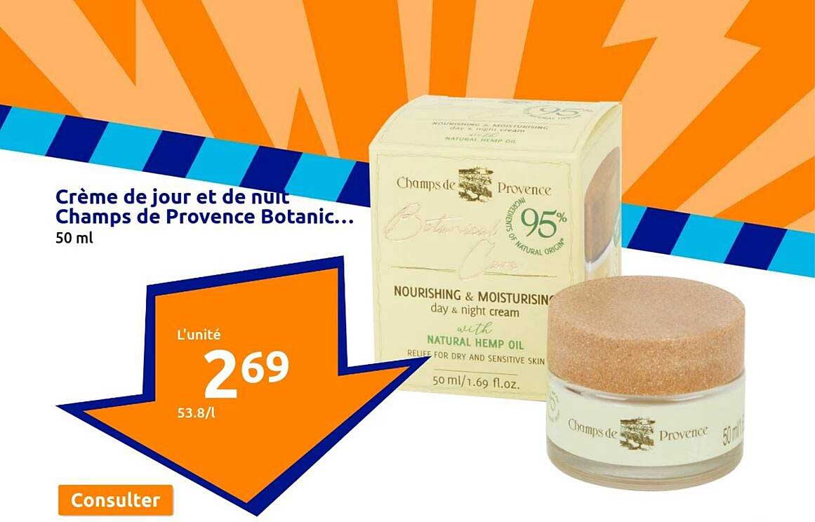 crème de jour et de nuit champs de provence botanic...