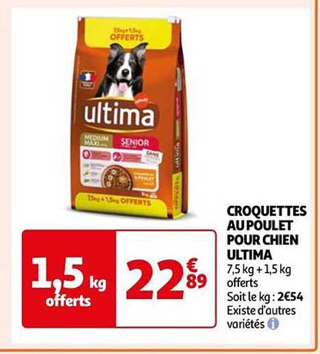 Croquettes Au Poulet Pour Chien Ultima