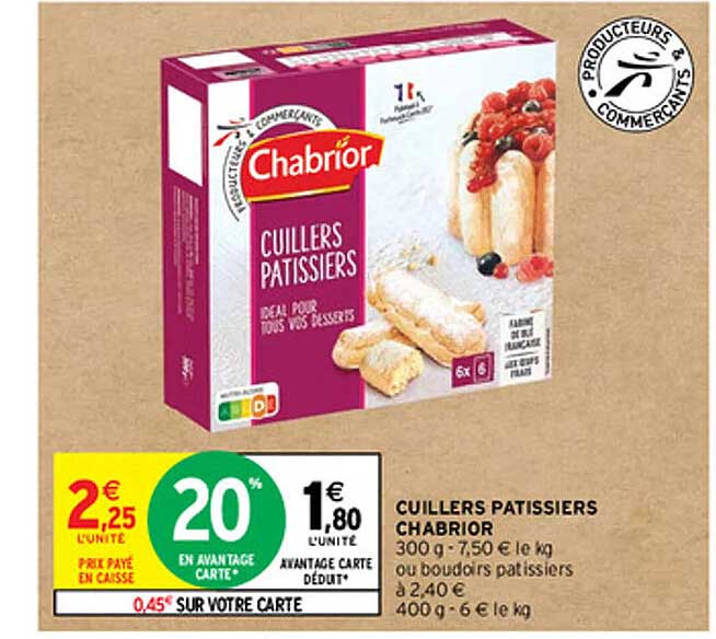 cuillers pâtissiers chabrior