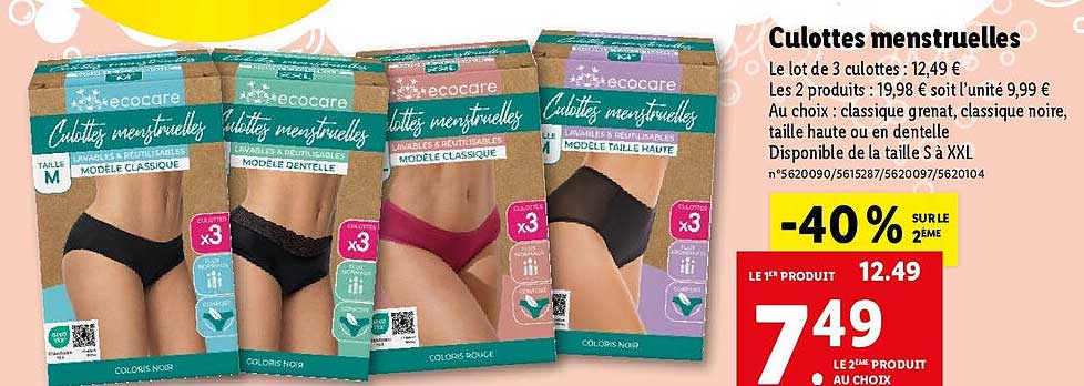 culottes menstruelles