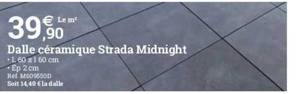 dalle céramique strada midnight