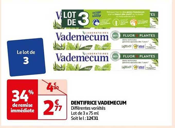 Dentifrice Vademecum