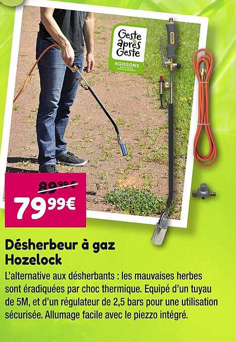 désherbeur à gaz hozelock