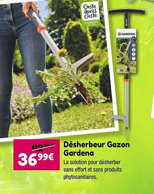 désherbeur gazon gardena
