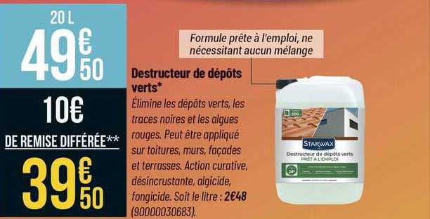 destructeur de dépôts verts