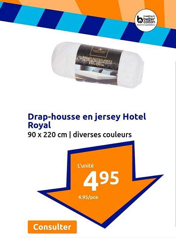 drap-housse en jersey hotel royal