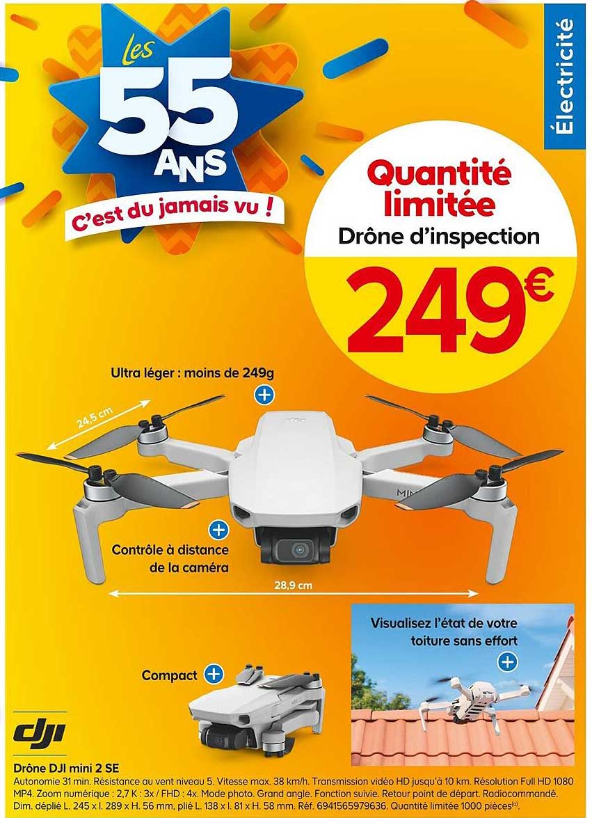 drône dji mini 2 se