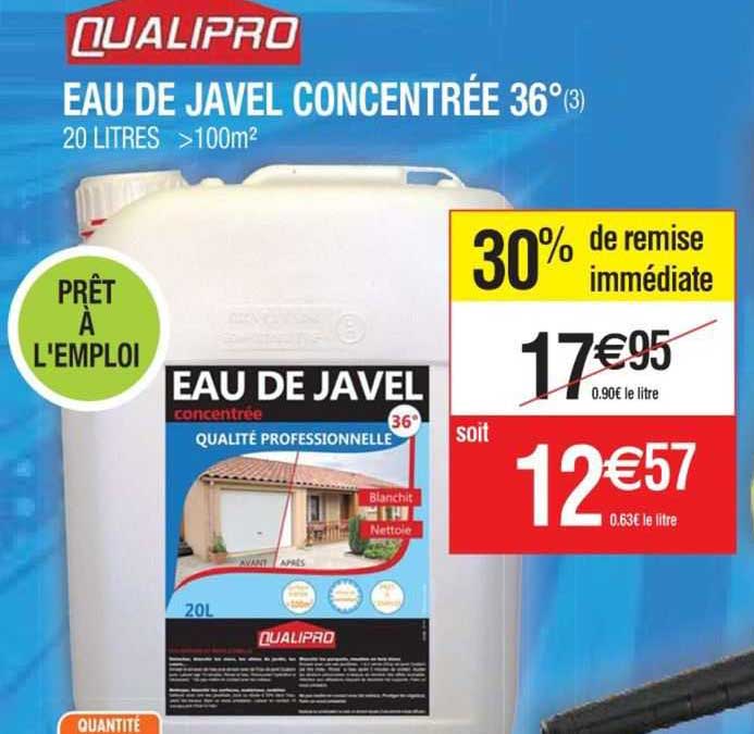 eau de javel concentrée 36° qualipro