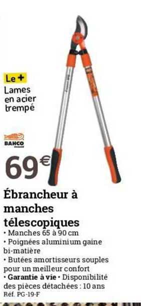 ébrancheur à manches télescopiques