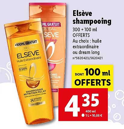 Elsève Shampooing