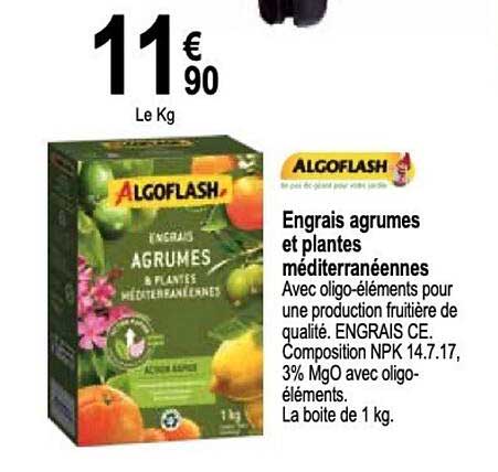 engrais agrumes et plantes méditerranéennes algoflash