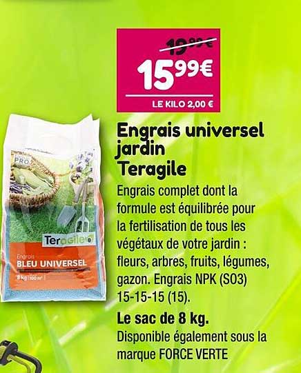 Engrais Universel Jardin Teragile