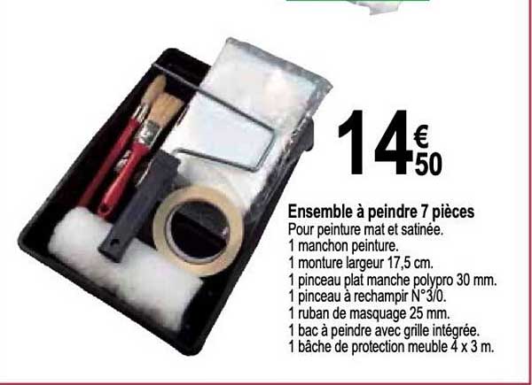 Ensemble à Peindre 7 Pièces