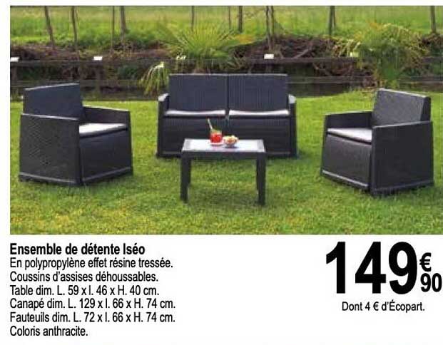 ensemble de détente iséo